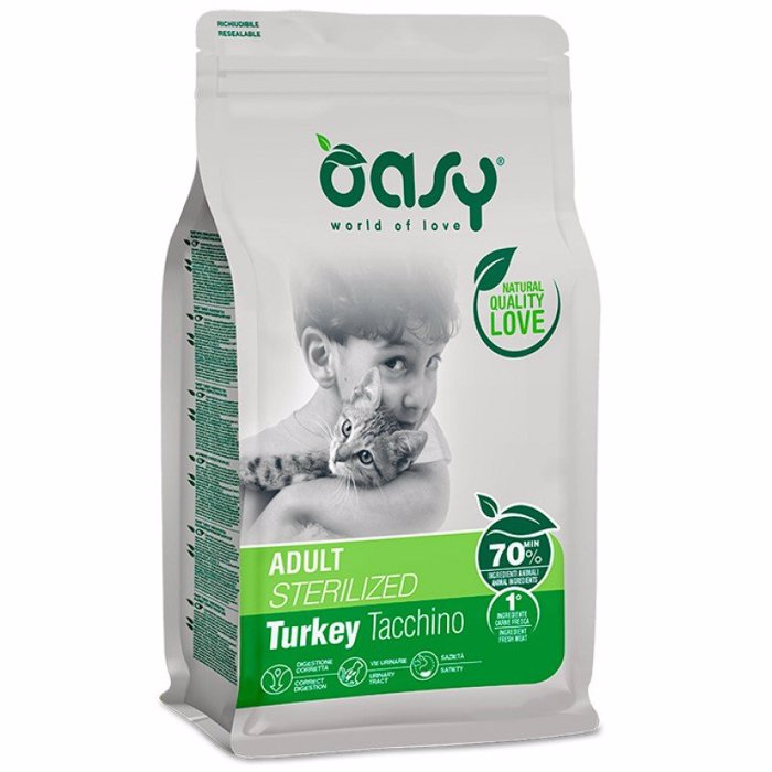 OASY XIRA TROFI GTAS STERILISED ADULT TURKEY 1,5KG